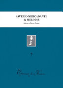 Copertina  12 melodie preparatorie al canto drammatico con accompagnamento di pianoforte dedicate a Therese Tietjens, Napoli-Milano ca. 1864