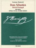 Copertina  Dom Sébastien roi de Portugal : Ricordi Opera Vocal Score Series