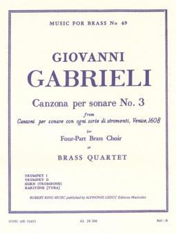 Copertina  Canzona per sonare no.2 : from Canzoni per sonare con ogni sorte di stromenti, Venice, 1608 : for four-part brass choir