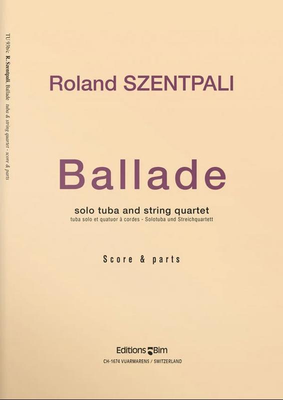 Copertina  Ballade : solo tuba and string quartet