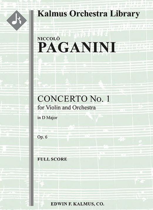 Copertina  Concerto No. 1 : for Violin and Orchestra in D Op. 6