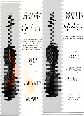 Copertina  Sevcik Op.2 Part 1 for viola