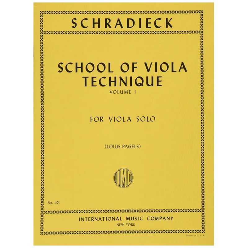 Copertina  School of viola technique : for viola solo