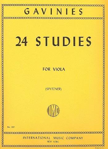 Copertina  24 studies for viola solo
