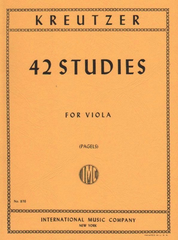 Copertina  42 studies for viola solo