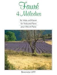 Copertina  4 Mélodies für Viola und Piano