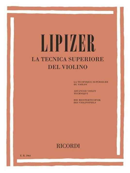 Copertina  La tecnica superiore del violino
