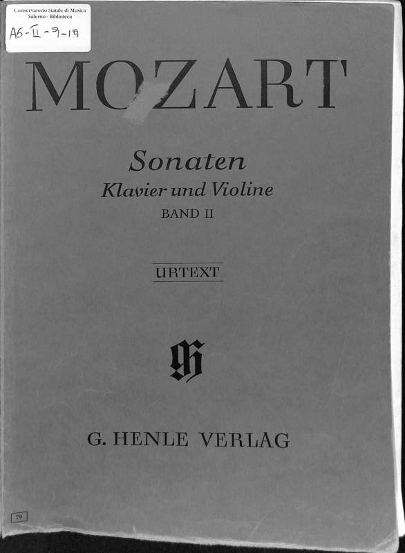 Copertina  Sonaten für klavier und violine : band 2.