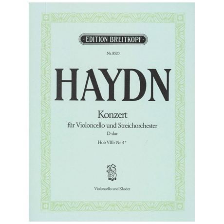 Copertina  Konzert für Violoncello und Streichorchester, D-dur : Hob 7b nr. 4