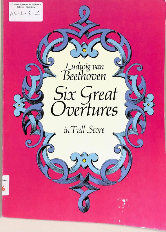 Copertina  Six great overtures