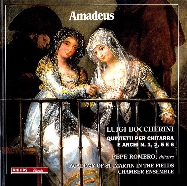 Copertina  Quintetti per chitarra e archi n. 1, 2, 5 e 6