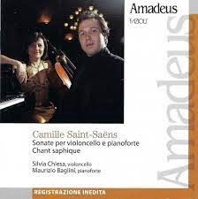 Copertina  Sonate per violoncello e pianoforte ; Chant saphique