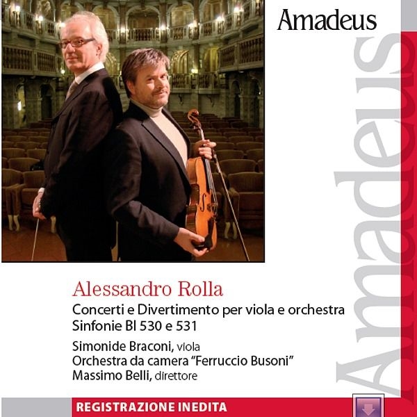 Copertina  Concerti e Divertimenti per viola e orchestra ; Sinfonie