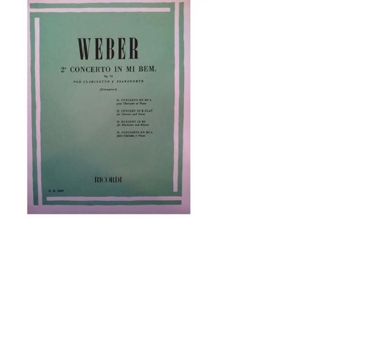 Copertina  2. concerto in Mi bem., Op. 74 per clarinetto e pianoforte