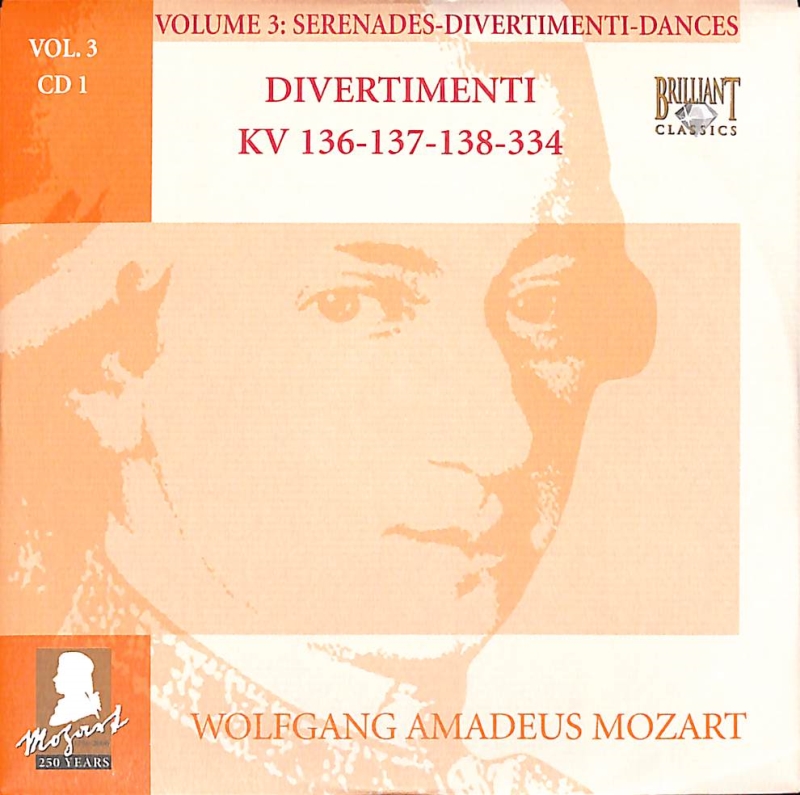 Copertina  1: Divertimenti KV 136-137-138-334