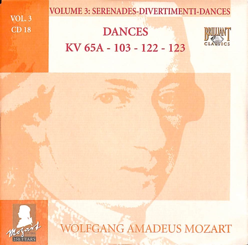 Copertina  18: Dances KV 65A, 103, 122, 123