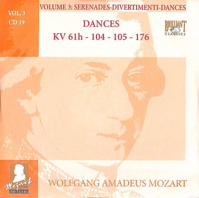 Copertina  19: Dances KV 61h, 104, 105, 176