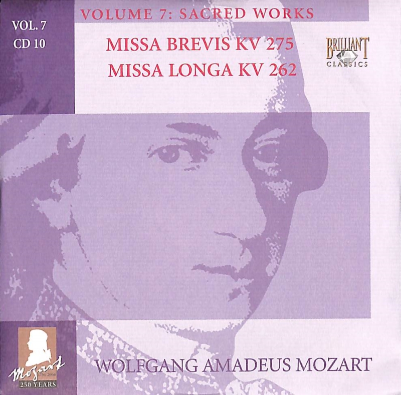Copertina  10: Missa brevis KV 275 ; Missa longa KV 262