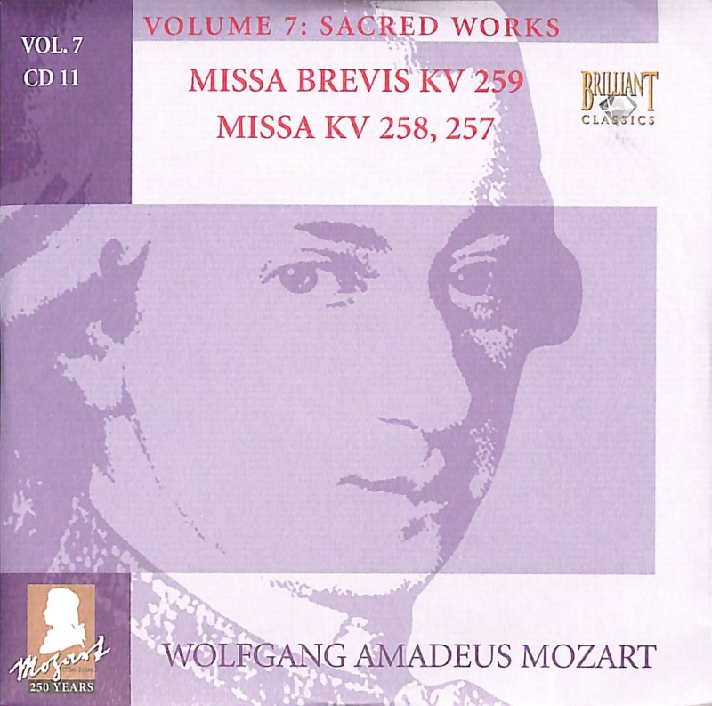 Copertina  11: Missa brevis KV 259 ; Missa KV 258, 257