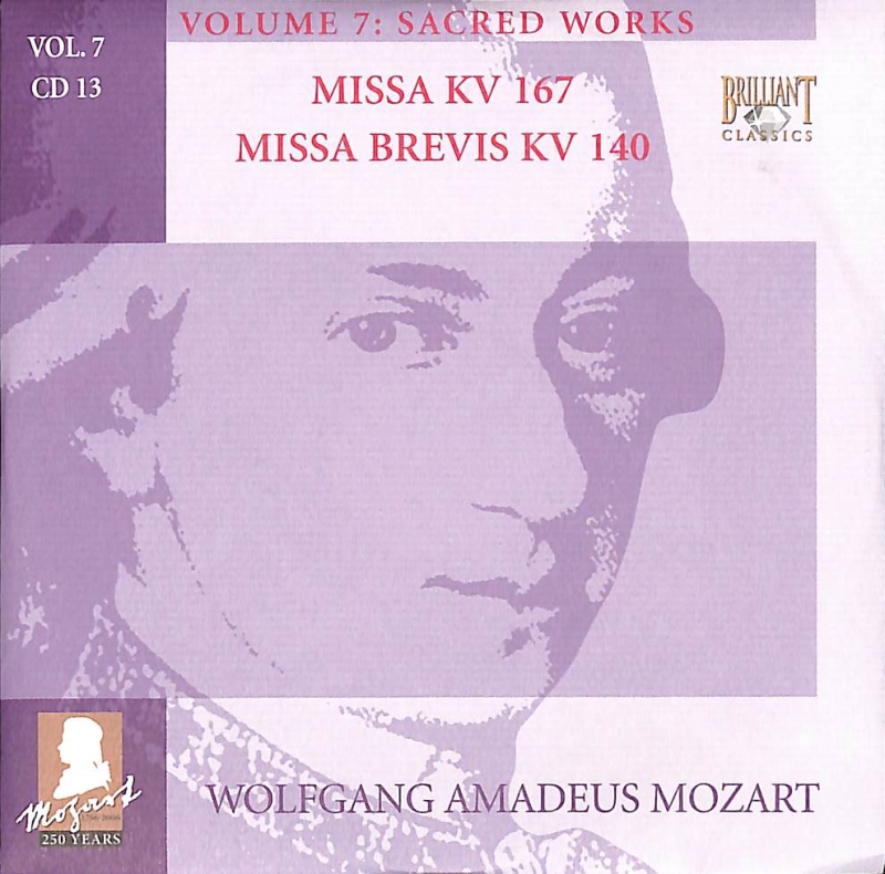 Copertina  13: Missa KV 167 ; Missa brevis KV 140