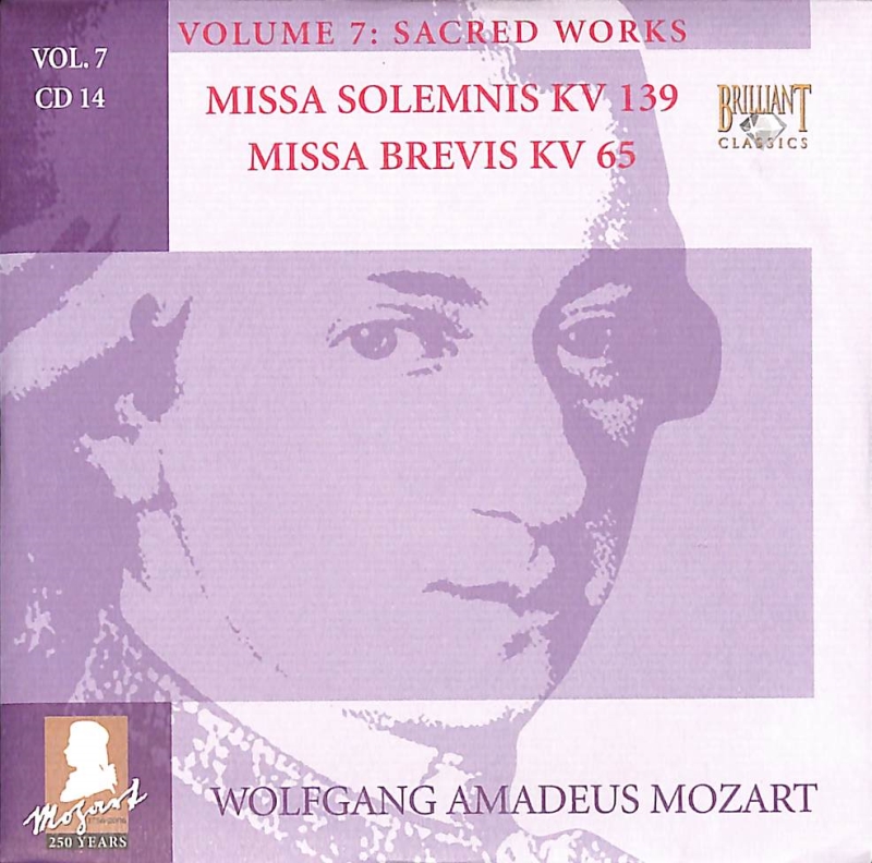 Copertina  14: Missa solemnis KV 139 ; Missa brevis KV 65