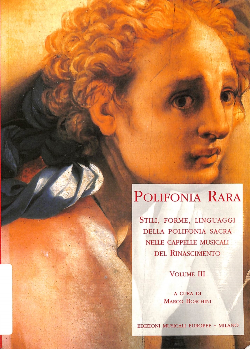 Copertina  Polifonia rara