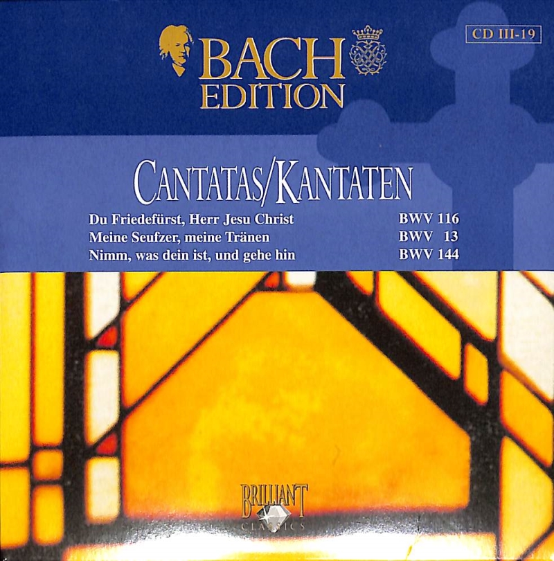 Copertina  3.19: Cantatas BWV 116, 13 & 144