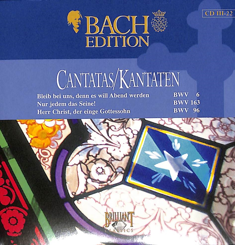 Copertina  3.22: Cantatas BWV 6, 163 & 96