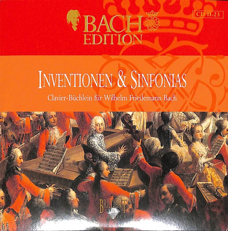 Copertina  2.23: Inventionen & sinfonias ; Clavier-Büchlein für Wilhelm Friedmann Bach