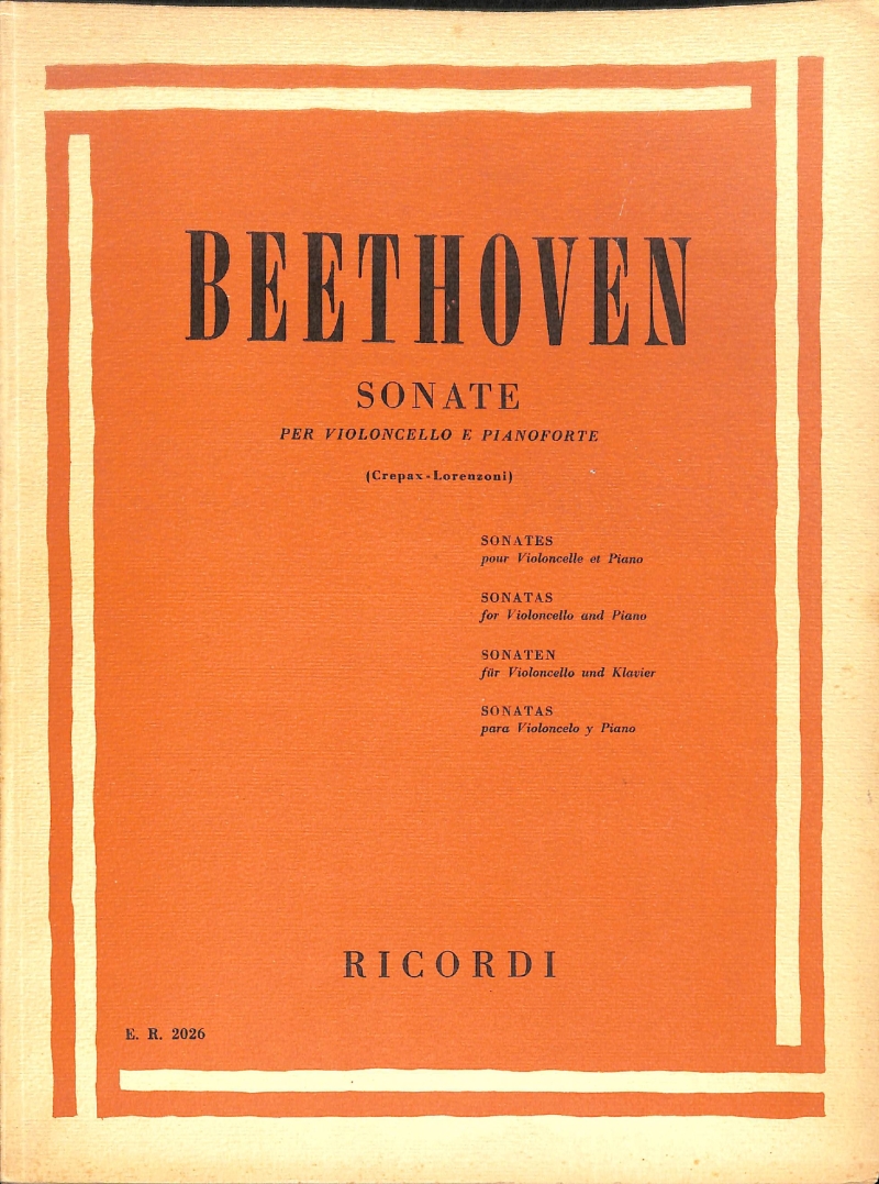 Copertina  Sonate per violoncello e pianoforte