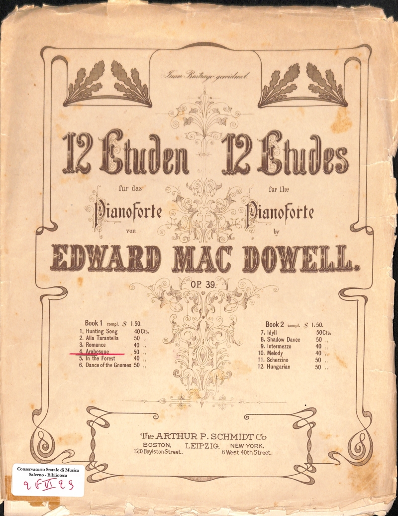 Copertina  Arabeske : op. 39 n.4