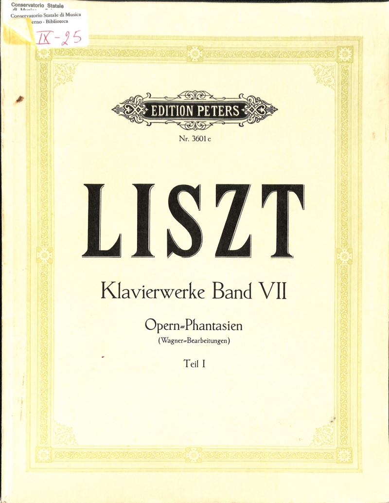 Copertina  Opern-Phantasien / fur klavier zu zwei handen / Teil I