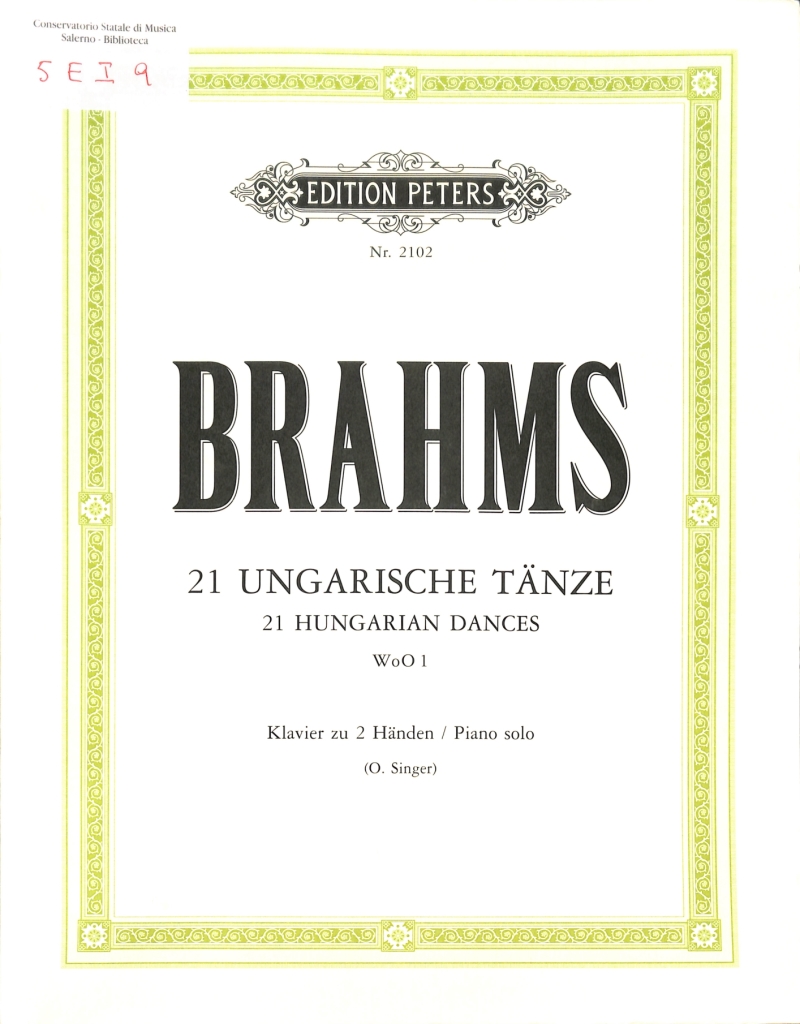 Copertina  Ungarische Tänze für Klavier zu 2 Händen. 2, [nr. 11-21]