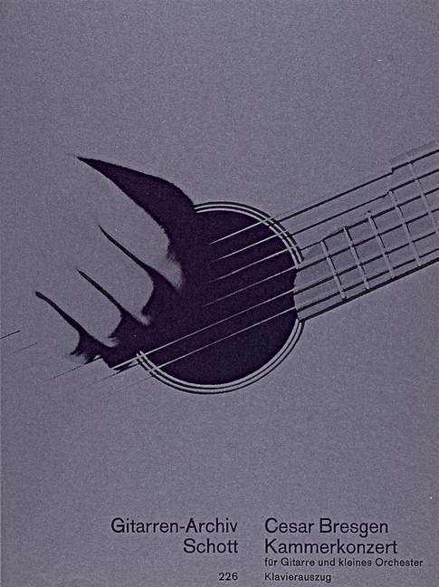 Copertina  Kammerkonzert : für Gitarre und Kammerorchester : Klavierauszug