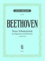 Copertina  Neues Volksliederheft für Singstimme und Klaviertrio aus WoO 158