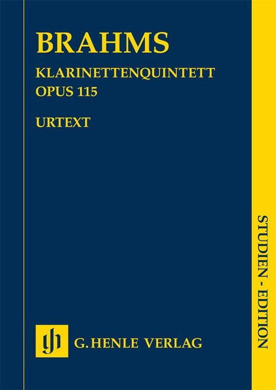 Copertina  Quintett für Klarinette, zwei Violinen, Viola und Violoncello h-moll opus 115