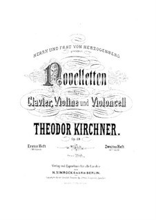 Copertina  Novelletten für Clavier, Violine und Violoncell : Op.59 : Erstes Heft (n.1bis 6)